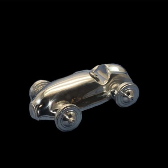 VINTAGE Polished Aluminum Slot Car Collectable - Picture 2 of 7